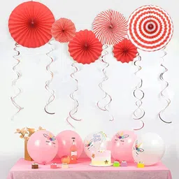 incheonparty Red paper fan image 3