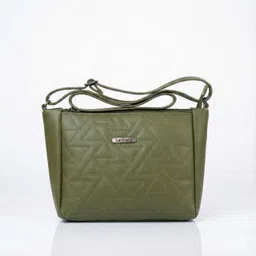 shorya enterprises Green Women Sling Bag olive green ladies bag-picture-26