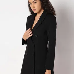 vero moda Women Solid Double Breasted Casual Blazer image 3