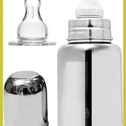 pappa Premium Stainless Steel Feeding Bottle for Baby - 150 ml-picture-16