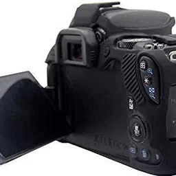 Lamkoti nikon D5600/D5500 Camera cover camera silicone cover with screen tempered glass Camera Bag image 3