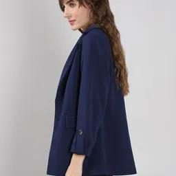 vero moda Women Solid Single Breasted Formal Blazer image 3