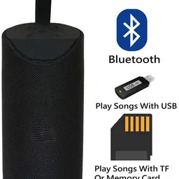 BUFONA New Arrival High Quality Rich-Sounding Portable Wireless Speaker + Dustproof Carry Bag Ultra 3D Dynamic Thunder Sound With deep bass Splashproof Music Box Portable Outdoor Loudspeaker Bluetooth-Karaoke Wireless Bluetooth streaming Hi-Fi Party Speakers Mini Sub-Woofer Portable Audio Player Box mini Home theatre DJ Multimedia with Tf Card/Fm/Usb Drive & Aux Line Mode Supported Ideal For Car/Laptop/Home Audio/Gaming Speaker/indoor/outdoor Sound System 10 W Bluetooth Speaker image 2