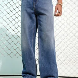 hoker Men Straight Fit Mid Rise Blue Jeans-picture-14