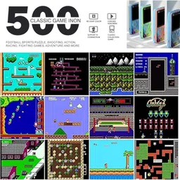 HG WORLD Retro G5 Game Box 2 Player Classic Video Games Portable Handheld Pocket 128 MB GB with Games Contra, Tank, Bomber Man Etc. image 5