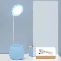 akr Powerful Rechargeable Emergency lamp with Pen|Mobile Holder Desk Table Lamp image 3