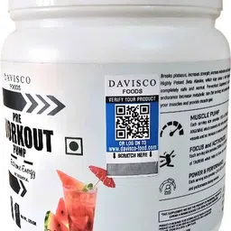 max performance Davisco Pre Workout PUMP Extreme Energy Increase Strength 60 Serving Pre Workout image 4