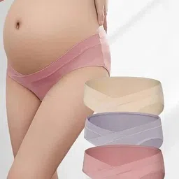 shaperx Pack of 3 Women Maternity Multicolor Panty image 3