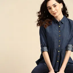 all about you Women Regular Fit Solid Spread Collar Casual Shirt-picture-24