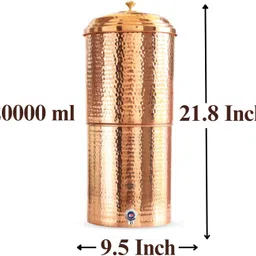 indian art villa 2000 ml Copper Water Jug image 2