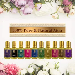 Duze Set Of 2 Natural Rooh Khas Ali Made in Kannauj Alcohol Free Attar With Roller 6ml image 3