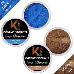 KINDED Set of 2 Makeup Pigments Loose Shimmer Powder Eyeshadow 3 g Each - 04 & 01-picture-6