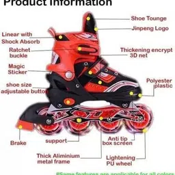 edenglow High quality Shoe In-line Skates - Size 6-9 UK image 3