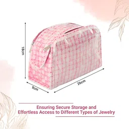Kuber Industries Pink & White Regular Jewellery Organisers image 3