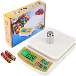 NIBBIN 10Kg Counter Kitchen Weight Machine Compact Digital Scale for Fruits, Vegetables Weighing Scale image 5