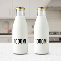 b7 creations Glass Milk Container - 1000 ml-picture-28