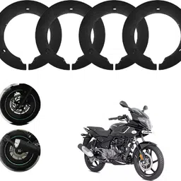 sunriders Bike Wheel Cover 17 Inch For Bajaj Pulsar 180 Black Half Pack of 4 Pc Wheel Cover For NA NA-picture-25