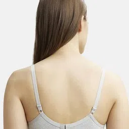 jockey 1722 Wirefree Non Padded Cotton Elastane Medium Coverage Everyday Bra with Concealed Shaper Panel image 3