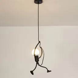 avior Pendant Black (E- 27/ 12 Watt) Metal Novelty Hanging Light image 4