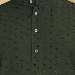 vebnor Men Self Design Jacquard Straight Kurta-picture-27