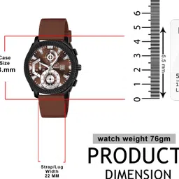 Piraso Brown Date Dial With Brown Silicone Strap Analog Watch For Men Analog Watch - For Men 972 ADIFI BROWN SILICONE STRAP image 3