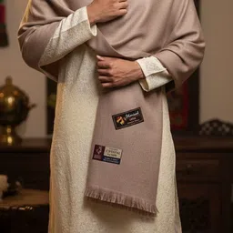 Mishthicreation Polyester Wool Blend Solid Men Shawl-picture-23