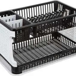 quickmart Dish Drainer Kitchen Rack Multipurpose Dish Drainer Kitchen Racks with Storing Tray Kitchen Organizer Rack Plastic-picture-23