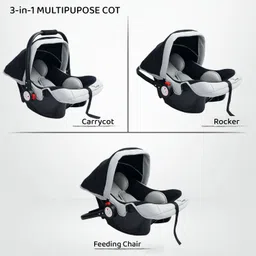 r for rabbit Cozy Cot 3 Point Safety Harness with UV For 0 to 15 Months Babies Baby Carry Cot image 3