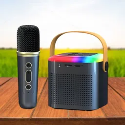 Clairbell Bluetooth Speaker Support FM/AUX/USB With Karaoke Mic and High Quality SoundZ154 10 W Bluetooth Laptop/Desktop Speaker-picture-16