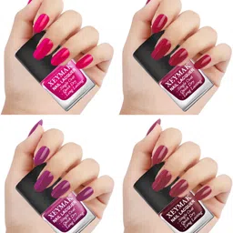 xeymak Nail Polish Quick Dry Single application 4 Pc set 2,4,5,8 Multicolor-picture-20