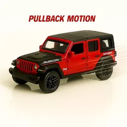 ignite Rubicon Toy Car 1:36 Scale Diecast Jeep Metal PullBack With Light Music for Kids image 4