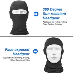 bismaadh Black Bike Face Mask for Men & Women image 2