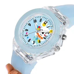 SWADESI STUFF Girls Printed Printed Dial & Blue Straps Analogue Watch MULTILIGHT MOUSE image 4