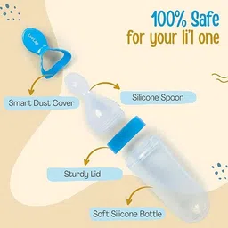 jmdonlinestore Feeding Spoon with Squeezy Food Grade Silicone Feeder Bottle - BPA-free plastic image 2
