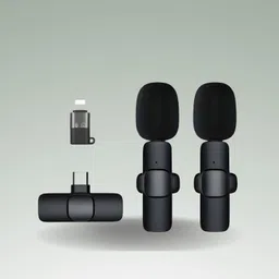 clairbell K9 Dual Wireless Mic WithCollar Microphone for YouTube &Live Voice RecordingJ468 Microphone-picture-14