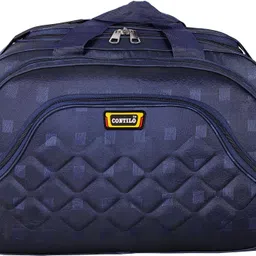 contilo Lightweight Polyester Waterproof Luggage Travel Duffle Bag with Roller Wheels Blue image 5