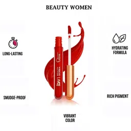 cb3 beauty Queen Look 12-in-1 Liquid Matte Lipstick Set | Pack of Multicolor Trendy Shades image 2