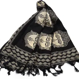Art Silk Printed Black Women Dupatta-image-70
