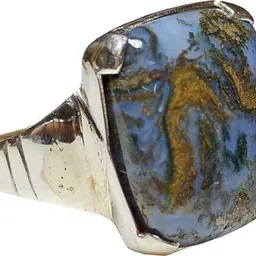 aldomin Moss Agate Crystal Adjustable Multi Color Ring In Sterling Silver 02 Sterling Silver Ring image 2