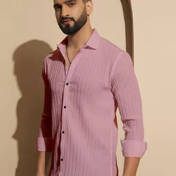 helken Men Regular Fit Solid Casual Shirt image 3