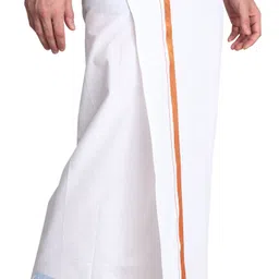 GOWRI TEX Woven Men Dhoti image 3