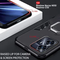 kwine case Back Cover for Realme C55 image 4