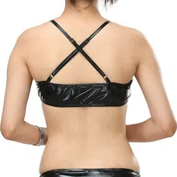 newba Solid Women Black Swimsuit image 2