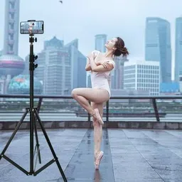 Sushmarth 2.1m professional tripod with clip in low price Monopod Kit Tripod image 5