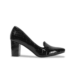 CORSICA Textured Party Block Pumps with Buckles image 4