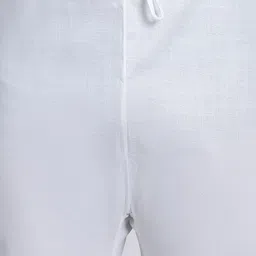 SOJANYA Geometric Embroidered Band Collar Sequinned Pure Cotton Kurta With Churidar image 4