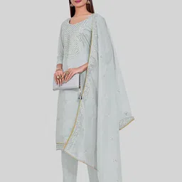 TAVAS Embroidered Unstitched Dress Material image 2