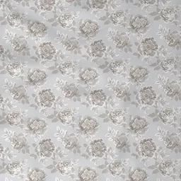 MASPAR Beige & Grey Floral Printed 200TC Cotton King Bedsheet With Pillow Cover image 3