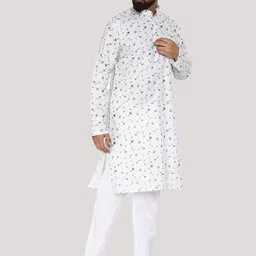 MAG Geometric Printed Regular Kurta With Pyjamas image 3
