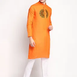 DEVOILER Ethnic Motifs Printed Regular Kurta With Pyjamas image 3